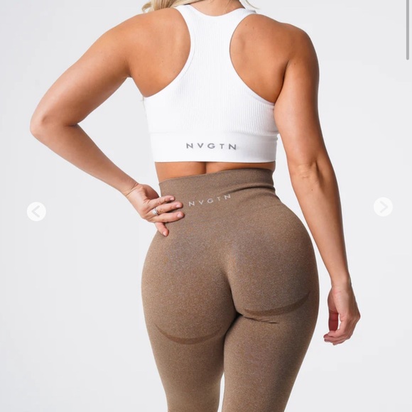 NVGTN Mocha Contour Seamless Leggings-Mocha-size xs - Picture 2 of 8